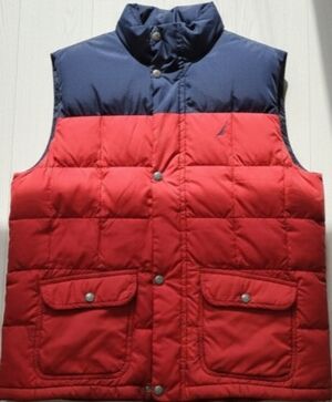 Nautica Two-Tone Red and Navy Vest
